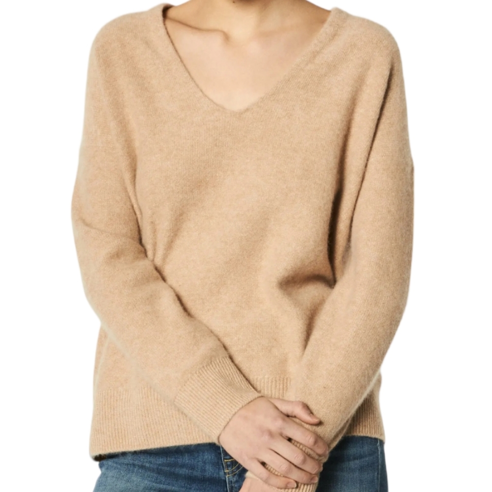 Cozy Long Sleeve V Neck Sweater